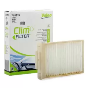 image of VALEO Pollen filter 715515 Filter, interior air,Cabin filter BMW,PEUGEOT,TOYOTA,7 (F01, F02, F03, F04),6 Coupe (F13),6 Cabrio (F12)