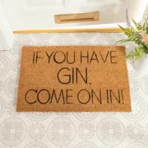 Image of Artsy Doormats If You Have Gin Come On In Doormat