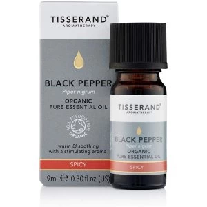 image of Tisserand Aromatherapy Black Pepper Organic Essential Oil 9ml