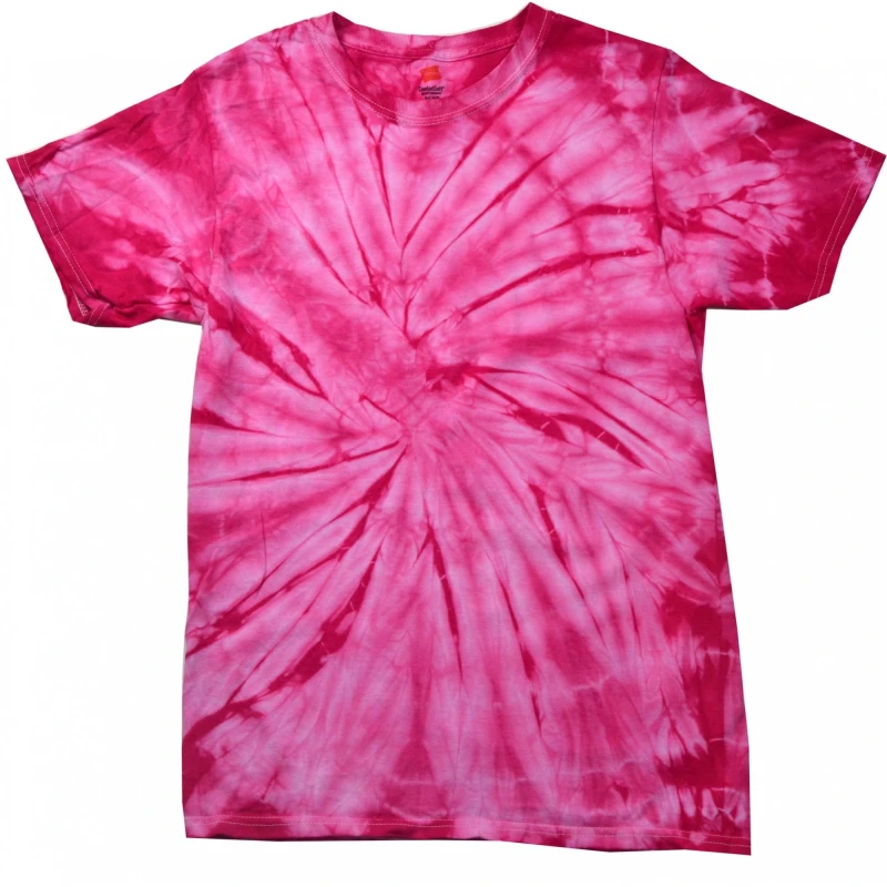 Image of Colortone Tonal Spider Short Sleeve T-Shirt in Pink Size: XS Pink Unisex XS