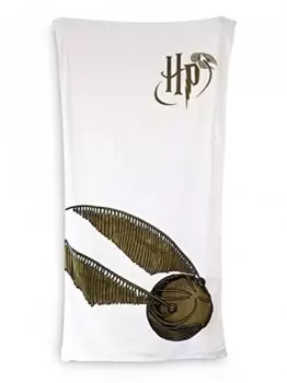 Image of Harry Potter Golden Snitch Towel 75cm x 150cm / Merchandise