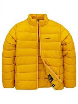 Image of Barbour Boys Penton Quilt Jacket - Yellow, Size Age: 6-7 Years