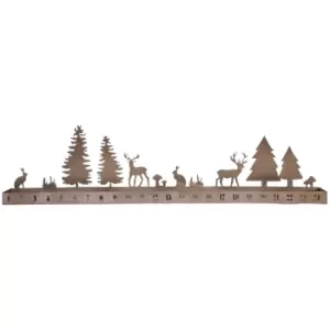 Image of Ivyline Advent Forest Tealight Centrepiece Metal Copper W70cm
