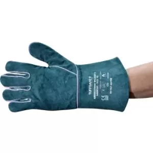 Image of Green Ambidextrous Welders Gauntlets - Green - Tuffsafe