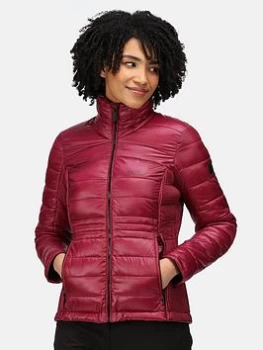 image of Regatta Keava Quilted Jacket - Dark Burgundy, Dark Burgundy, Size 10, Women