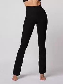 Image of TLC Sport Performance Tummy Control Extra Strong Compression Slim Fit Bootleg Legging - Black, Size XS, Inside Leg 29, Women