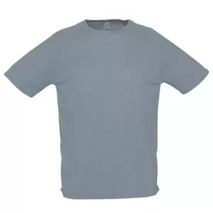 Image of SOLS Mens Sporty Short Sleeve Performance T-Shirt (3XL) (Pure Grey)