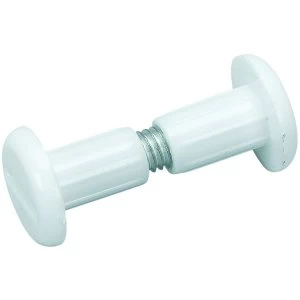 Image of Wickes Connecting Screws - White Pack of 6