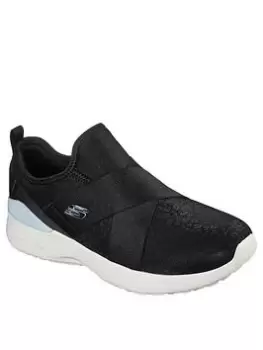 Image of Skechers Skech-air Dynamight Plimsolls, Black, Size 3, Women