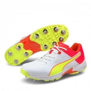 Image of Puma 19.1 Cricket Spike - White/Yellow