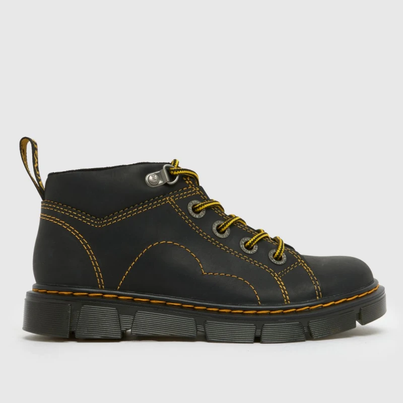 Image of Dr. Martens Black Raffe Church Boys Junior Boots Black UK 13 (EU 32)