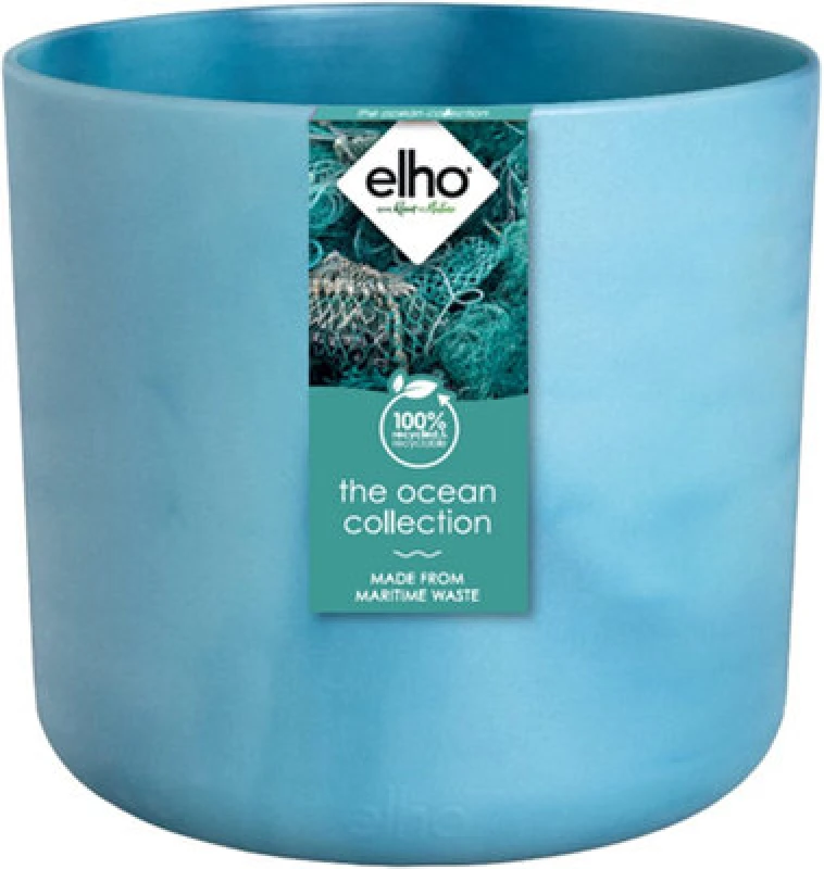 Image of Elho ATLANTIC Blue Round INDOOR Planter 16cm NWT7489 NWT7489