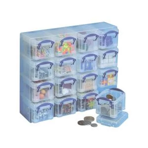 image of Original Really Useful 16x 0.14 Litre Box Organiser Clear