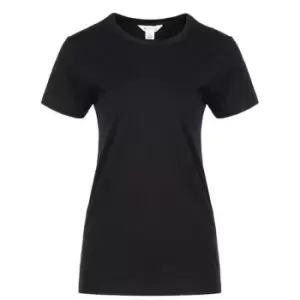 Miso Printed Boyfriend T Shirt Ladies - Black