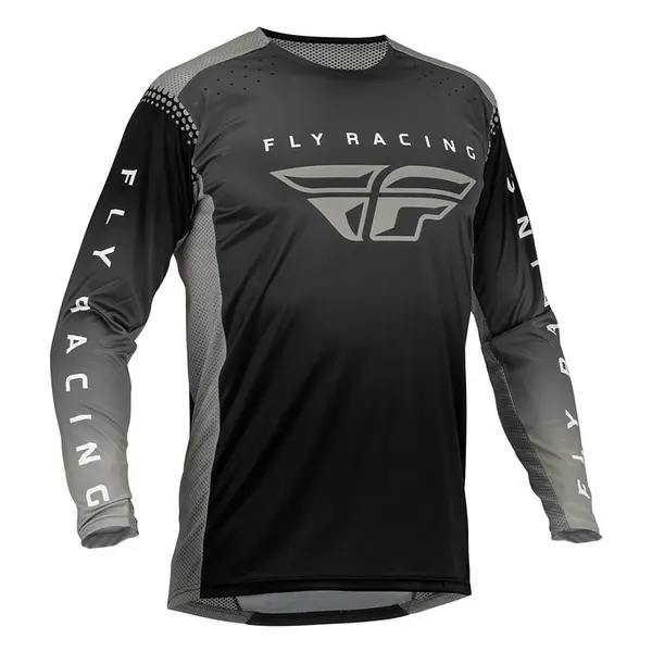 Image of Fly Racing MX Jersey Lite Black Anthracite Grey Size XL