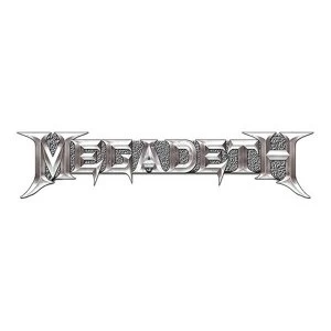 Image of Megadeth - Chrome Logo Pin Badge