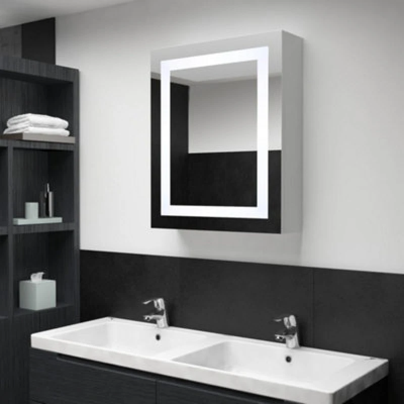 Image of Vidaxl LED Bathroom Mirror Cabinet 50X13X70 Cm