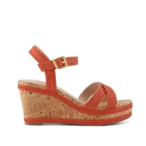 Dune London Kelisa Wedge Heels - Orange