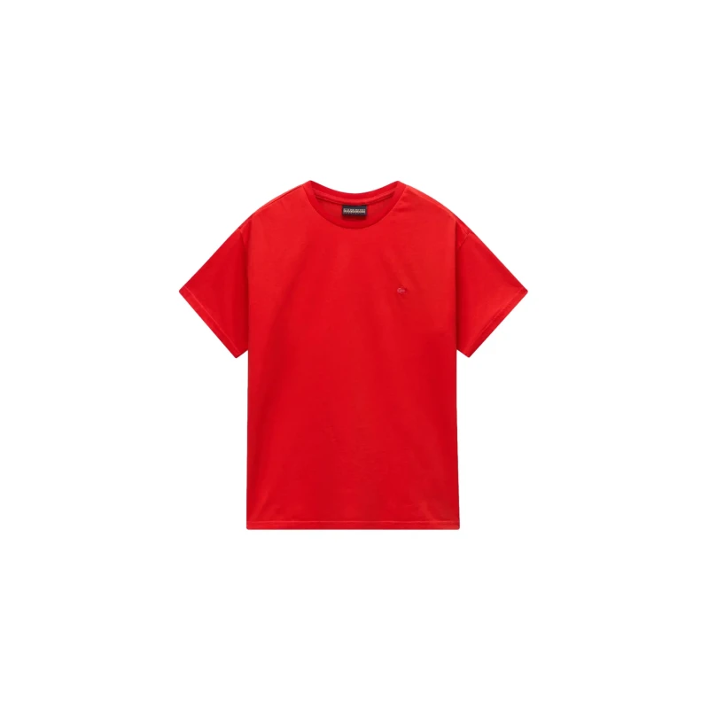 Image of Womens T-Shirt Napapijri Aurora Rouge Female XS