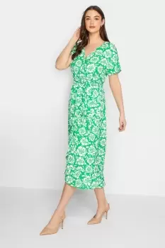 Image of Tall Printed Wrap Dress