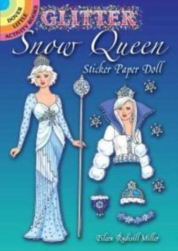 Image of Eileen Miller Glitter Snow Queen Sticker Paper Doll Book Multi unisex