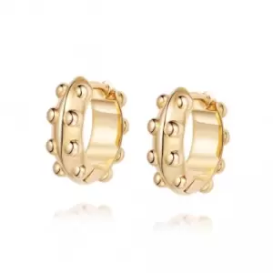 image of Tahliah Huggie Hoop 18ct Gold Plate Earrings HUG06_GP