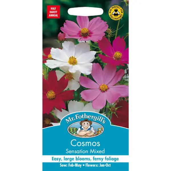 Image of Mr. Fothergill's Cosmos Sensation Mixed Seeds Multicoloured