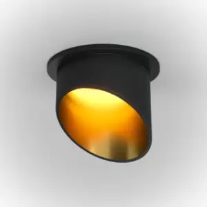 Image of Netlighting Lipari Recessed Downlight Black, Gold GU10