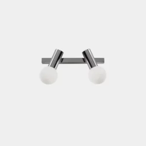 Image of Mist Double Bathroom Twin Wall Light Chrome E14