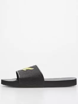 Image of Lyle & Scott Easy Slide - True Black, True Black, Size 10, Men