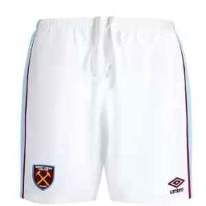 image of Umbro West Ham United Home Shorts 2021 2022 - White