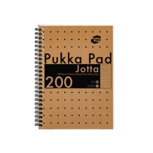 image of Pukka Pad Kraft Jotta Notebook A5 (Pack of 3) 9567-KRA