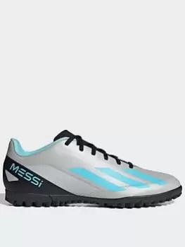 Image of Adidas X.4 Messi Crazy Fast Mens Astro Turf Football Boot, Silver, Size 10, Men
