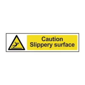 Image of Caution Slippery Surface - PVC (200 x 50mm)