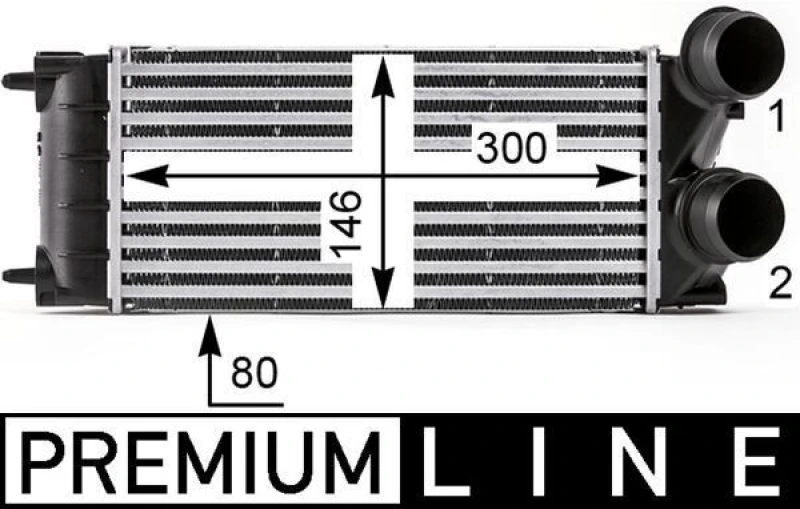 Image of Intercooler MAHLE CI 528 000P