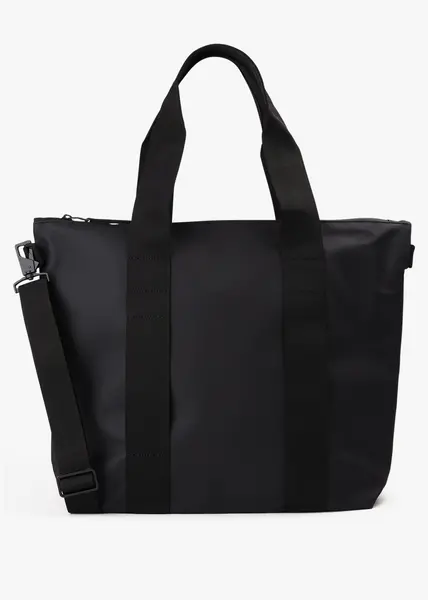 image of Rains Womens Tote Bag Mini In Black