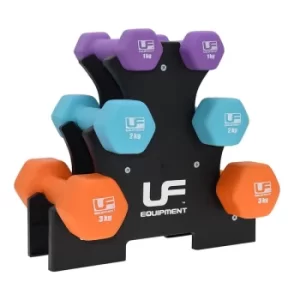 image of Urban Fitness 12Kg Dumbbell Tree Set