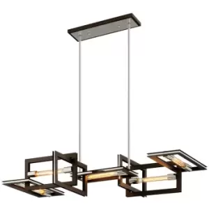 Image of Enigma 5 Light Linear Bronze With Polished Stainless