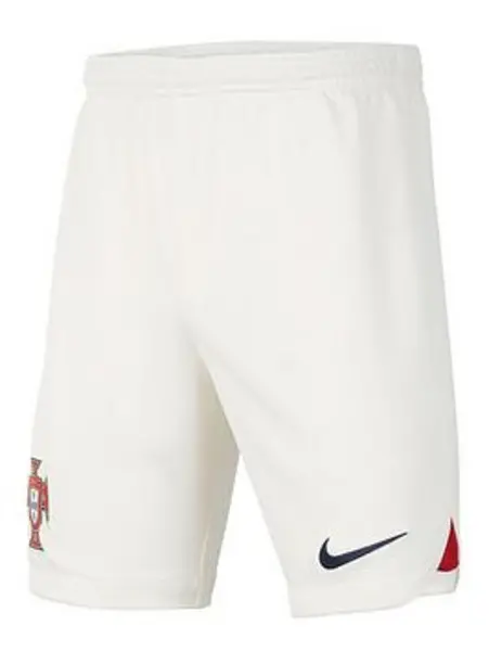 image of Nike Youth Portugal Away 2022 Short - White, Red, Size XL (14-15 Years)