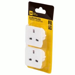 image of AA Euro Travel Plug Adapter