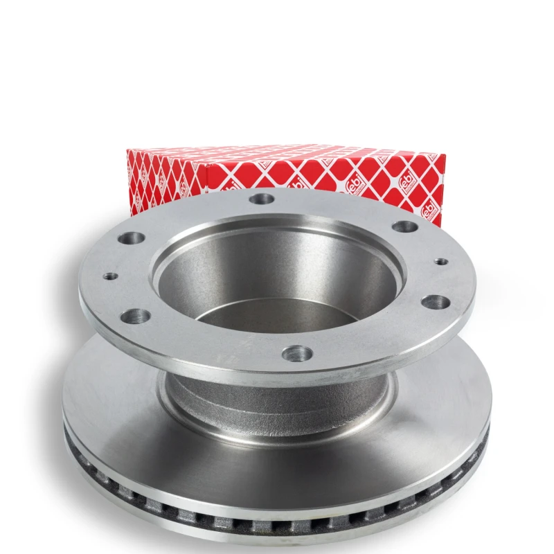 Image of FEBI BILSTEIN 104289 Brake disc Rear Axle, internally vented, Coated, with ABS sensor ring Brake Disc (82)