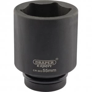 Image of Draper Expert 1" Drive Deep Hexagon Impact Socket Metric 1" 55mm