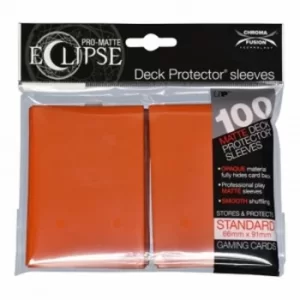 Image of Ultra Pro PRO-Matte Eclipse Pumpkin Orange Standard 100 Sleeves (6 Packs)