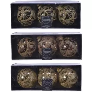 Image of Kaemingk Kmgk PK3 Glass Bauble 31 - None
