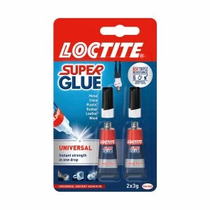 image of Loctite Universal Super Glue 2x3g