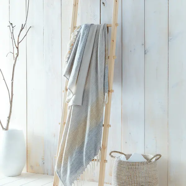 Image of Drift Home Bretton Throw 130 x 180cm Ochre