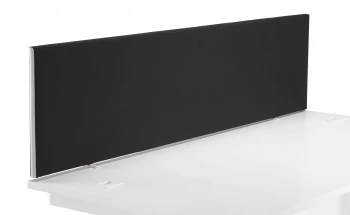 Image of 1800 Straight Upholstered Desktop Screen - Black