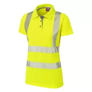 Image of Pippacott ISO 20471 CL 2 Coolviz Plus Womens Polo Shirt Hi-vis YellowLarge