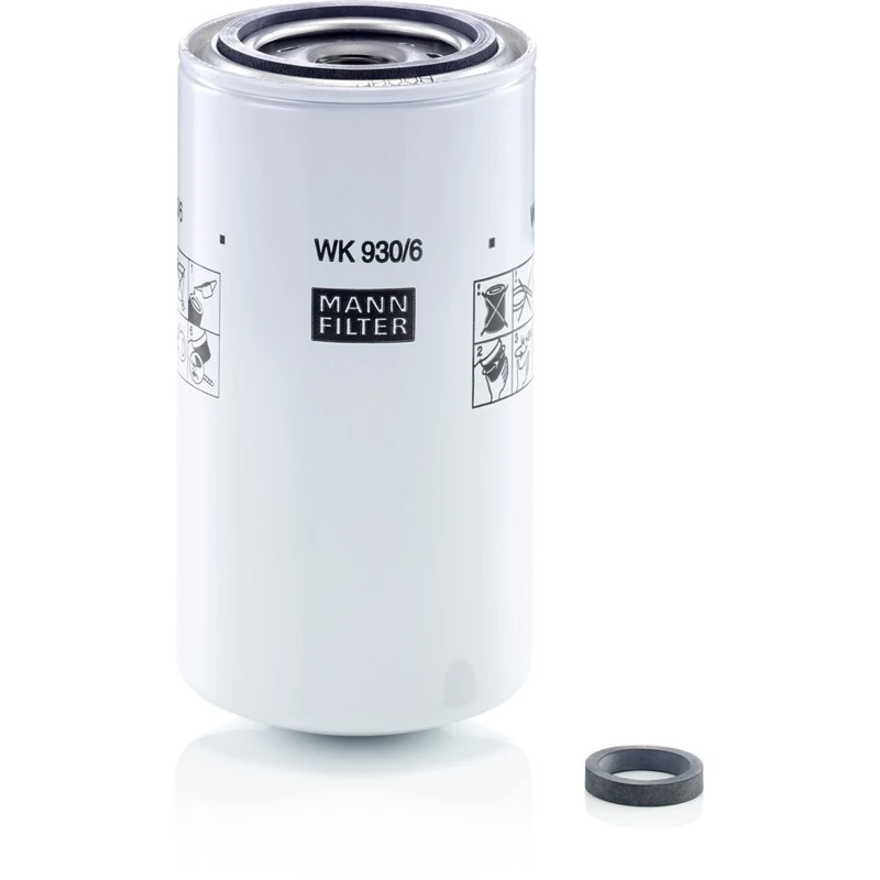 Image of MANN-FILTER WK 930/6 x Fuel Filter with gasket/seal Fuel filter (9)