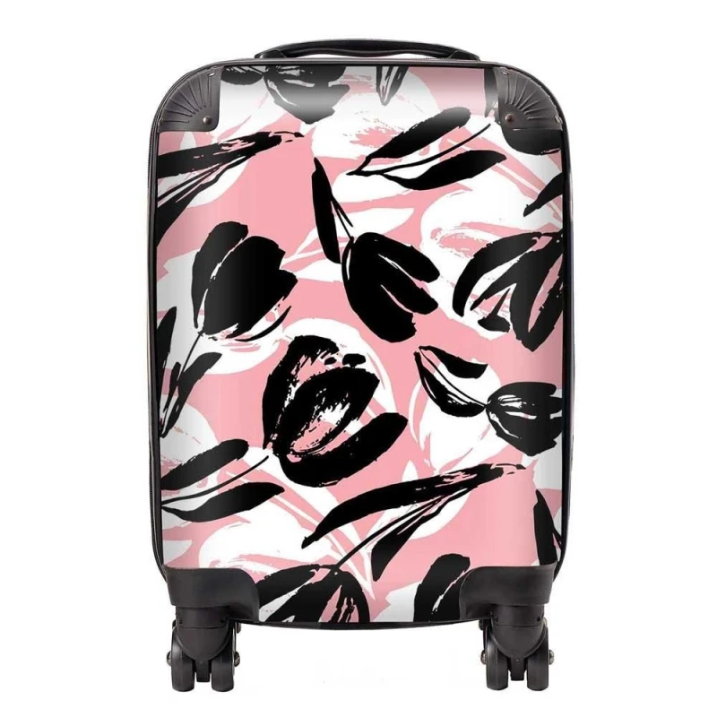 Image of Warren Reed - Designer Nature Flat Spring Flower Suitcase in Pink Size: Large Pink Unisex Large